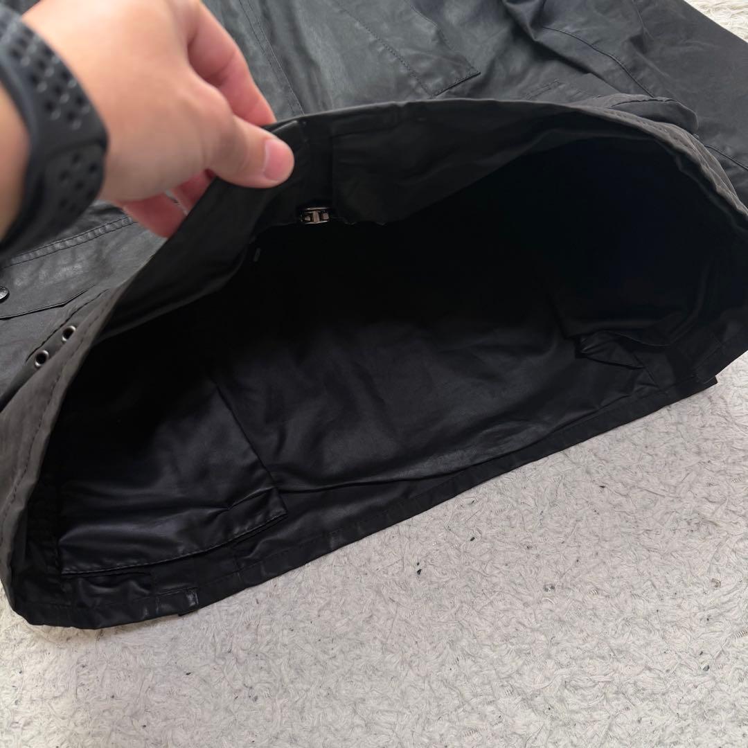 近年美品　バブアー　スリムビデイル　ワックスジャケット　ブラック　袖リブ　36