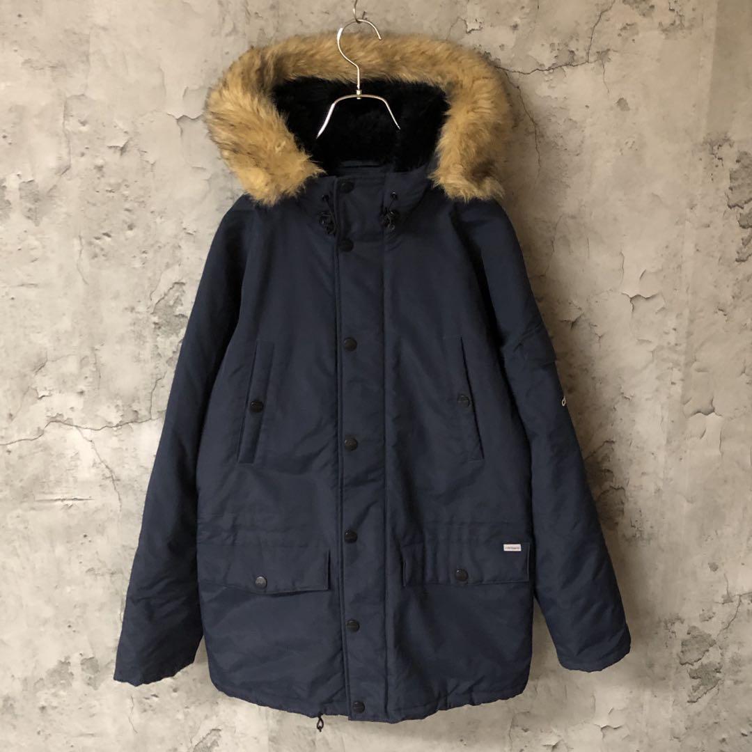 美品　カーハート　carhart マウンテンダウンジャケット　ファーダウン　S