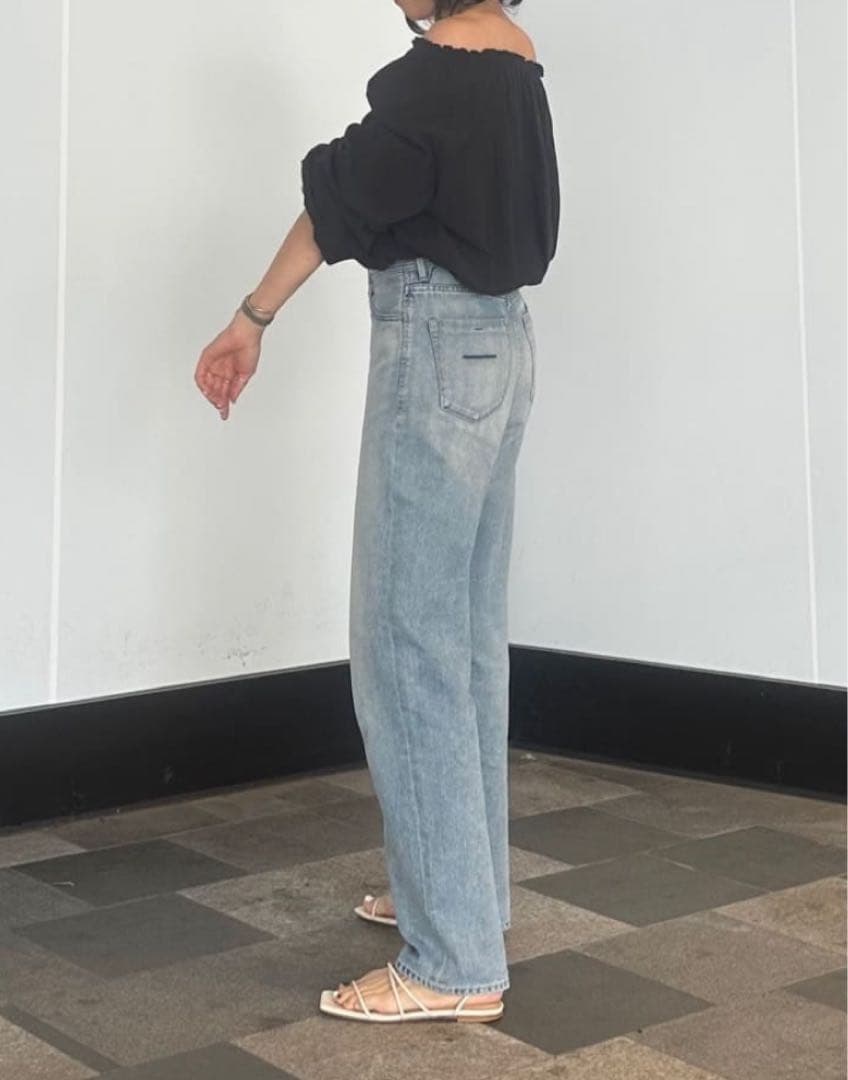 YANUK Trick Denim ボーイズストレート\"LEA\"/TVS 26