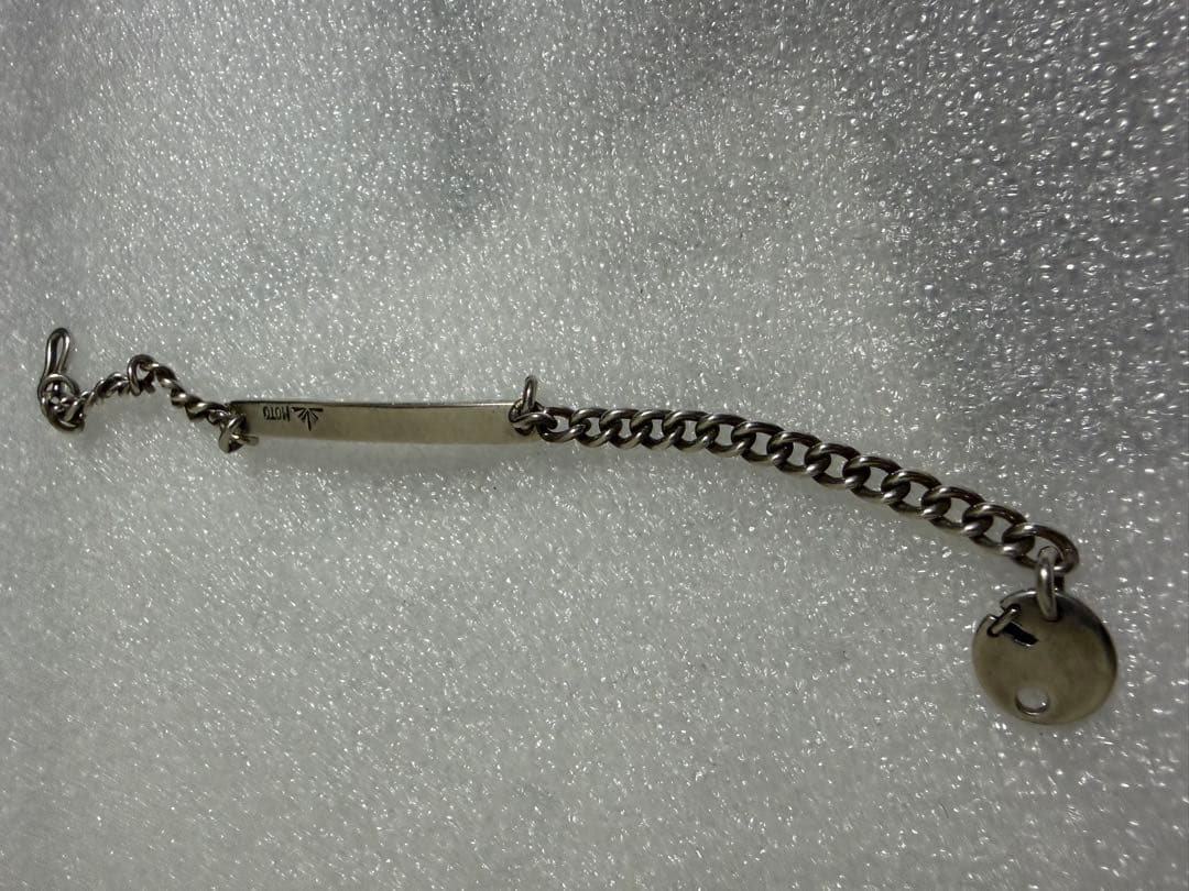 MOTO モト シルバー 925 ブレスレット プレート バングル