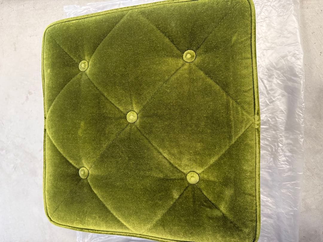 カリモク 60 オットマン karimoku モケットグリーン X36206