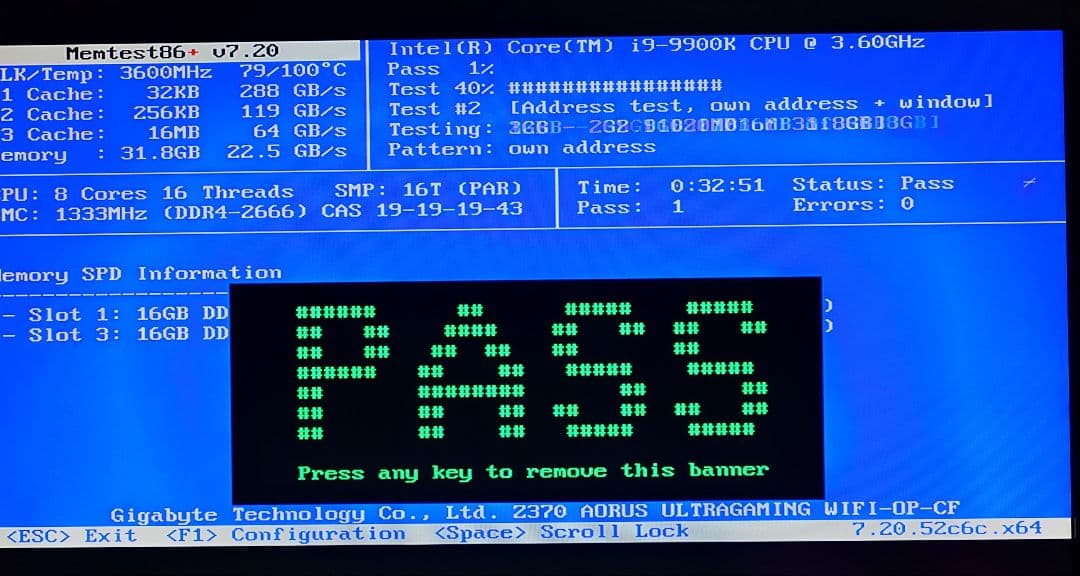 Samsung DDR4 2666 16GB ×2 計 32GB 【動作確認済】