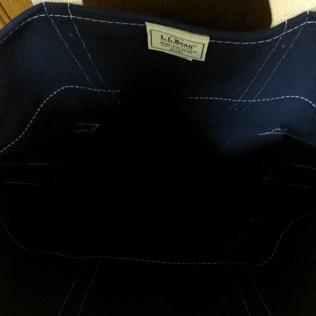 L.L.Bean✕BEAMS トートバッグ ネイビー/レッド