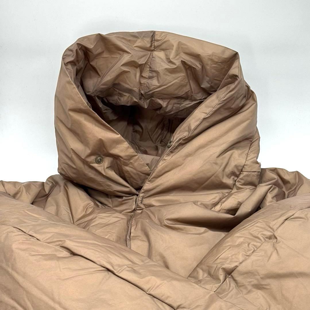 美品　レミレリーフ　ブラウン フーディダウンジャケット ダウン90% サイズF