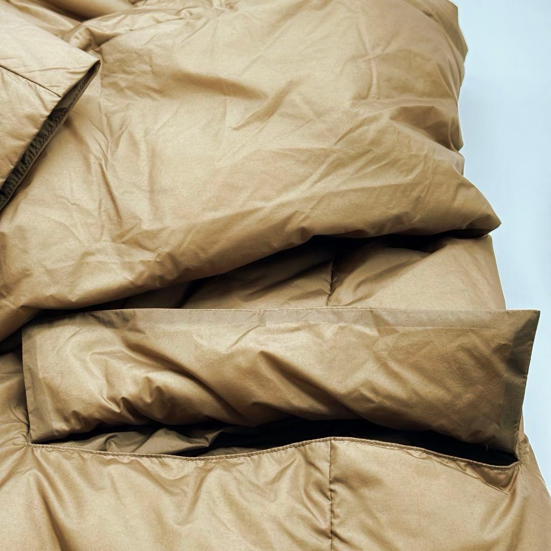 美品　レミレリーフ　ブラウン フーディダウンジャケット ダウン90% サイズF