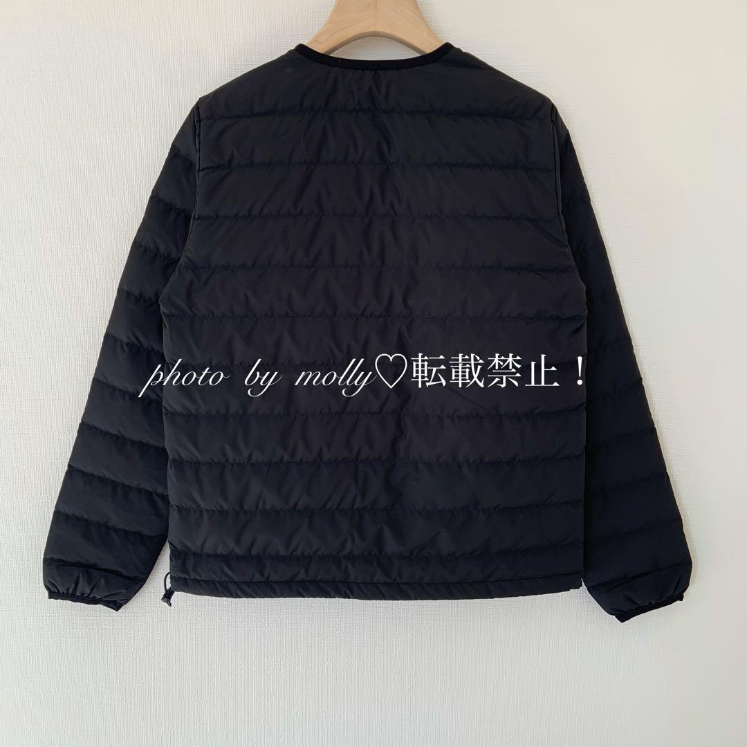 ダントン ナイロンタフタ ノーカラーインナーダウンジャケット