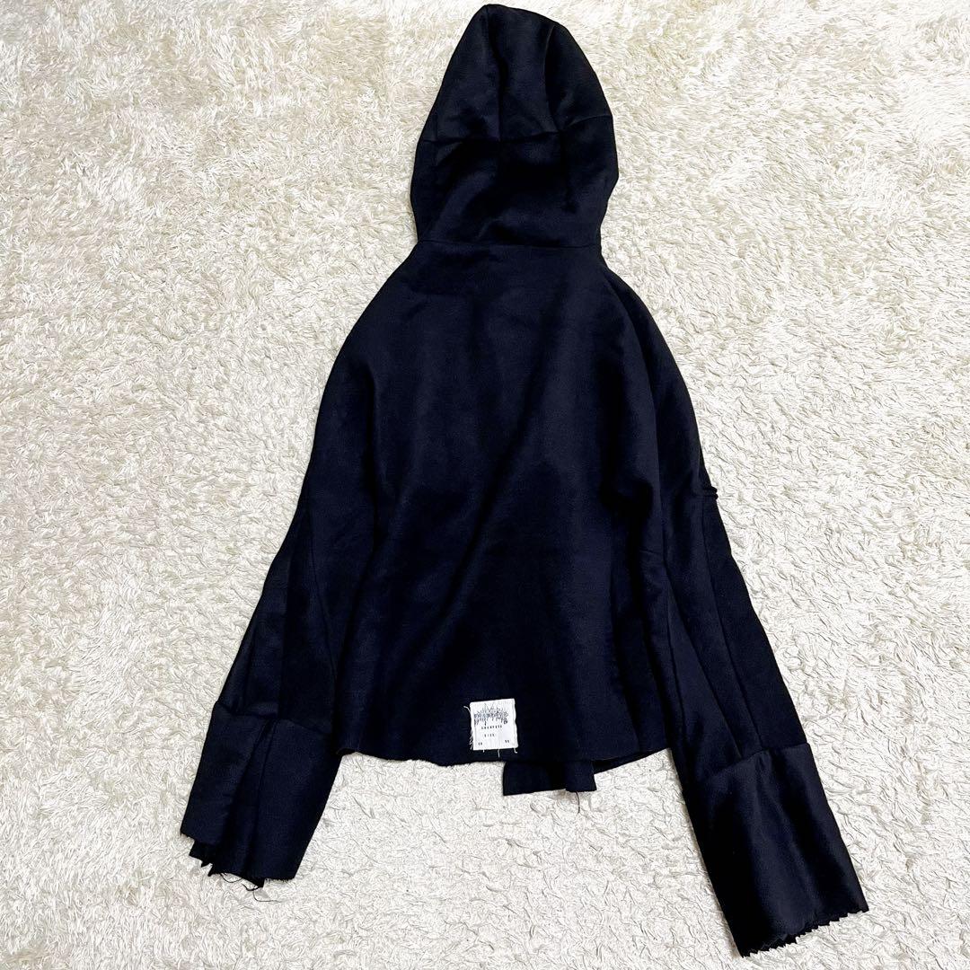 SWAMPGOD ハンドメイドバラクラバフーディ ブラック フード