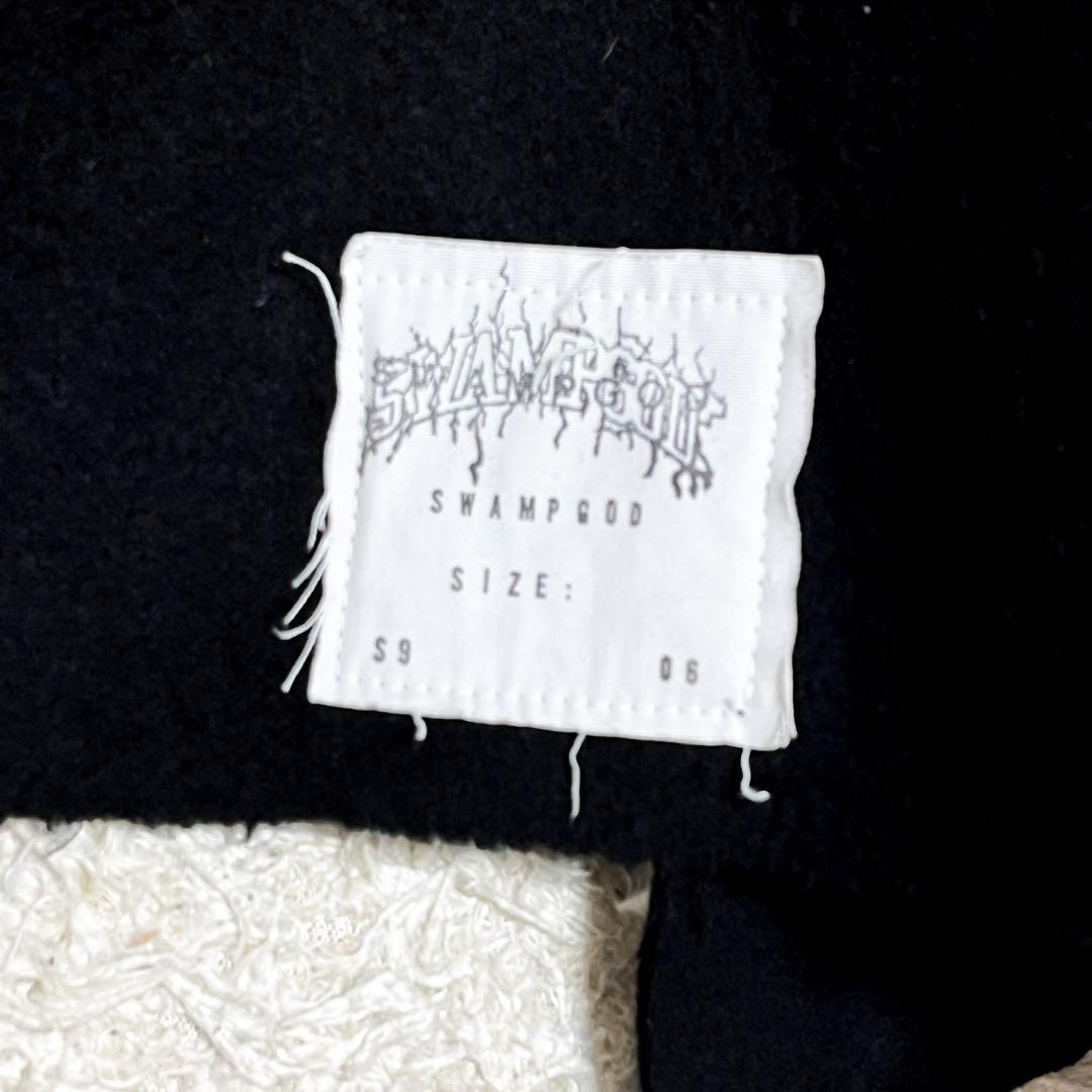 SWAMPGOD ハンドメイドバラクラバフーディ ブラック フード