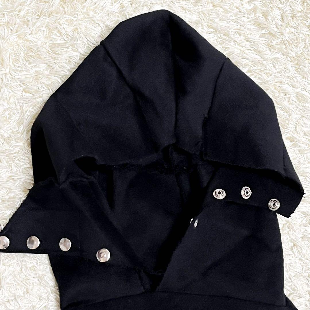 SWAMPGOD ハンドメイドバラクラバフーディ ブラック フード