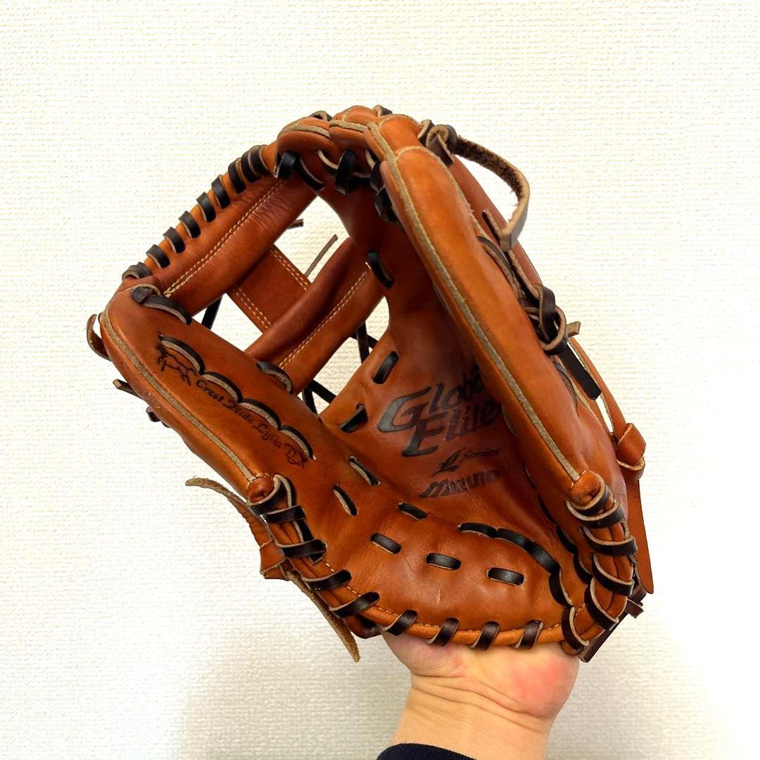 766 ミズノ グローバルエリート 型抜群 即戦力 軟式 内野手用グローブ