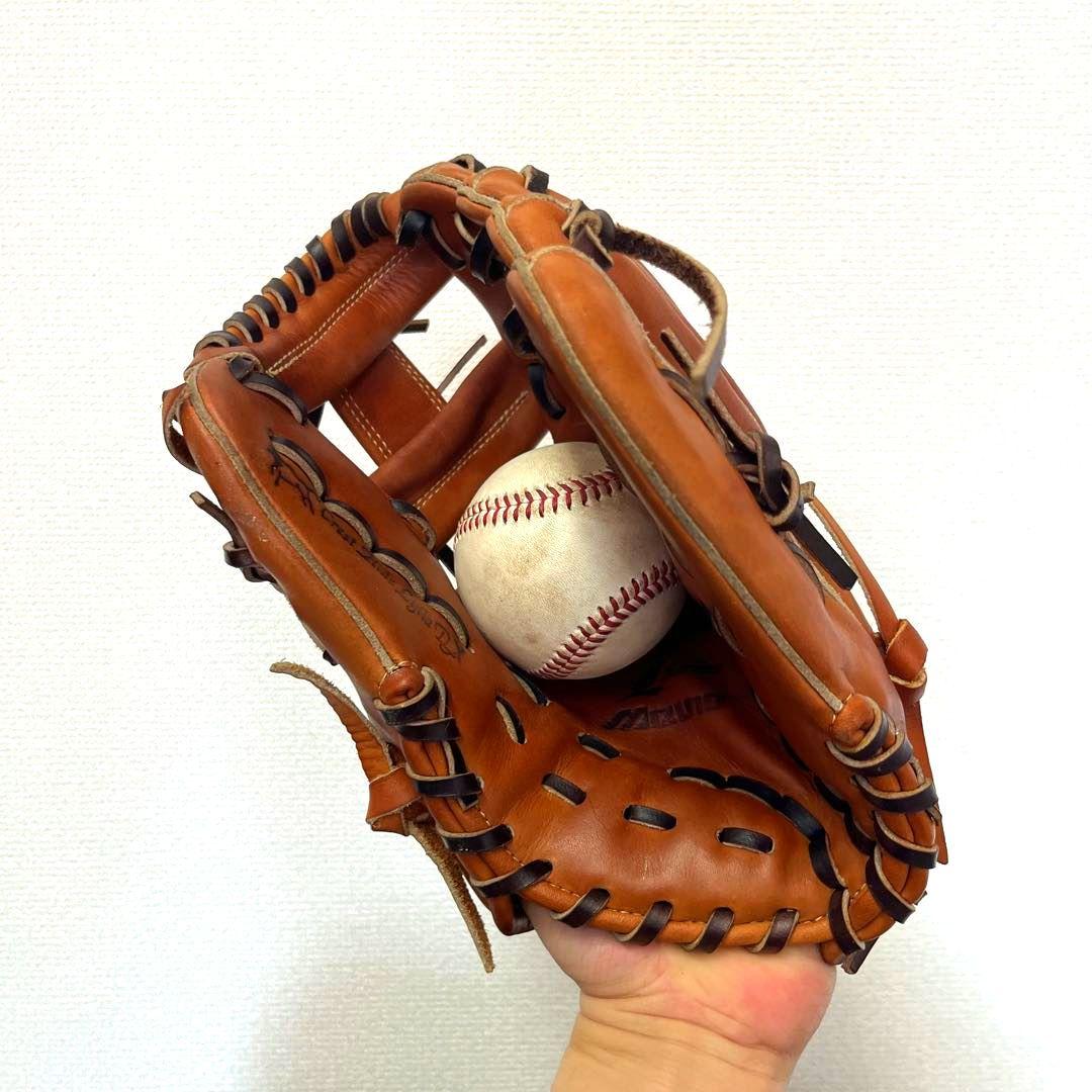 766 ミズノ グローバルエリート 型抜群 即戦力 軟式 内野手用グローブ