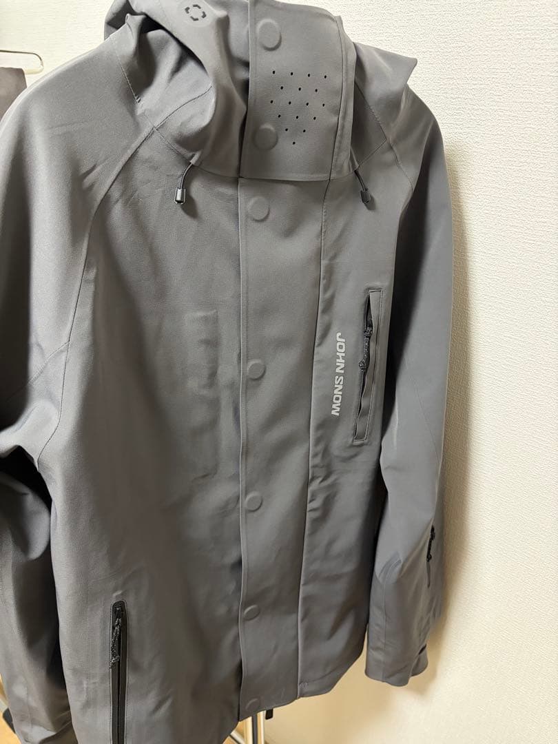 スノーボードウェア 上下セット グレー