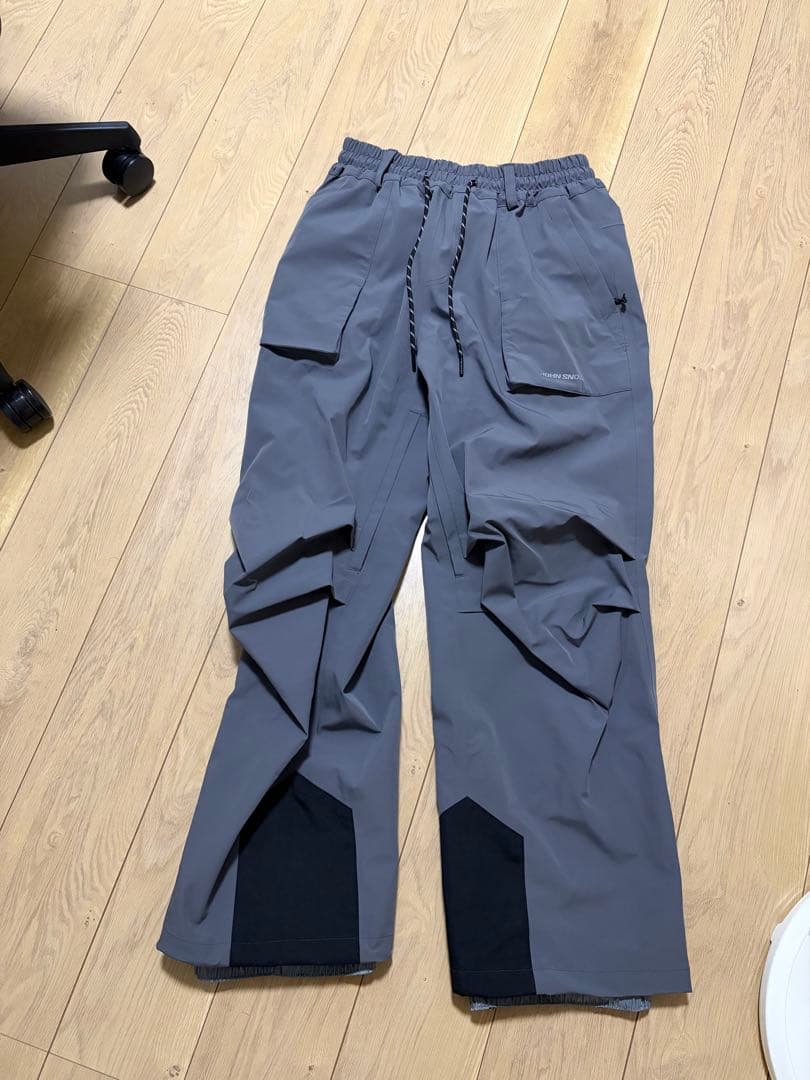 スノーボードウェア 上下セット グレー