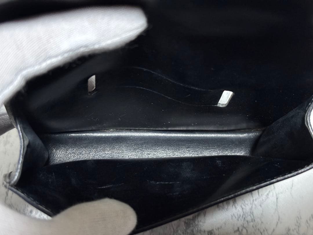 HERMES エルメス ボックスカーフ ポシェットグリーン ウエストポーチ