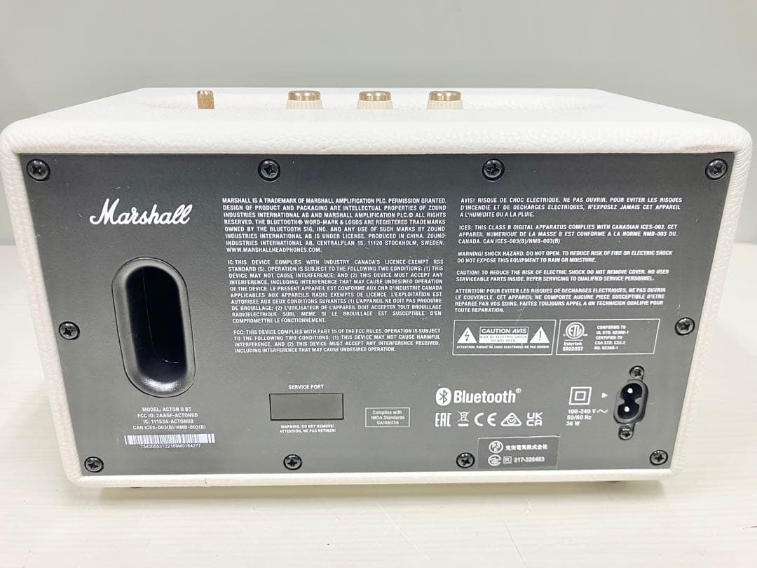 Marshall ACTION II Bluetoothスピーカー ホワイト