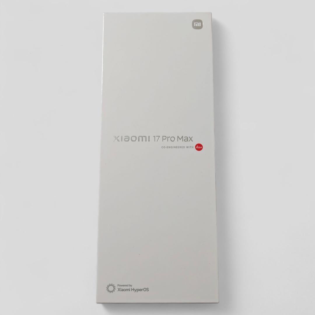 【新品未開封】XIAOMI 17 Pro Max 12GB/512GB ホワイト