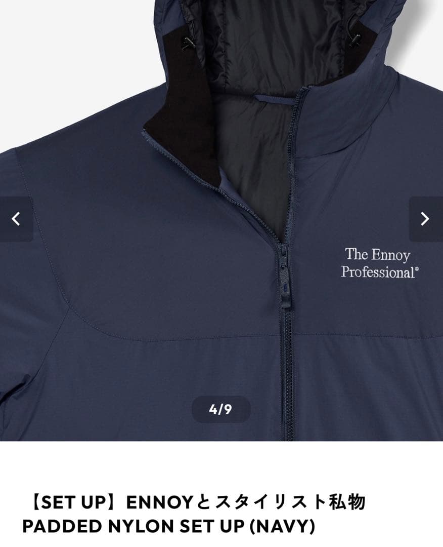 ENNOY Padded Nylon Set Up スタイリスト私物　Mサイズ