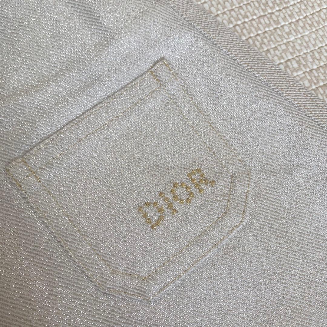 【ベビーディオール】ロゴ　サロペット　ジャンパースカート　グリッター　デニム