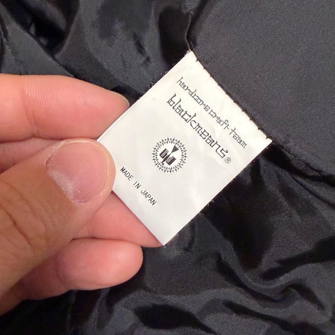 激レア　ブラックミーンズ　シングルライダースジャケット　ノーカラー　短丈　y2k