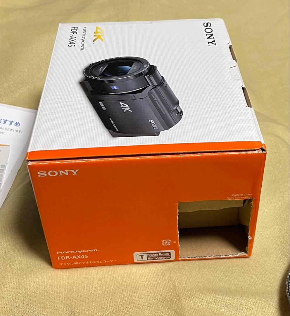 【完品の美品】SONY ハンディカム 4K ビデオカメラ FDR-AX45