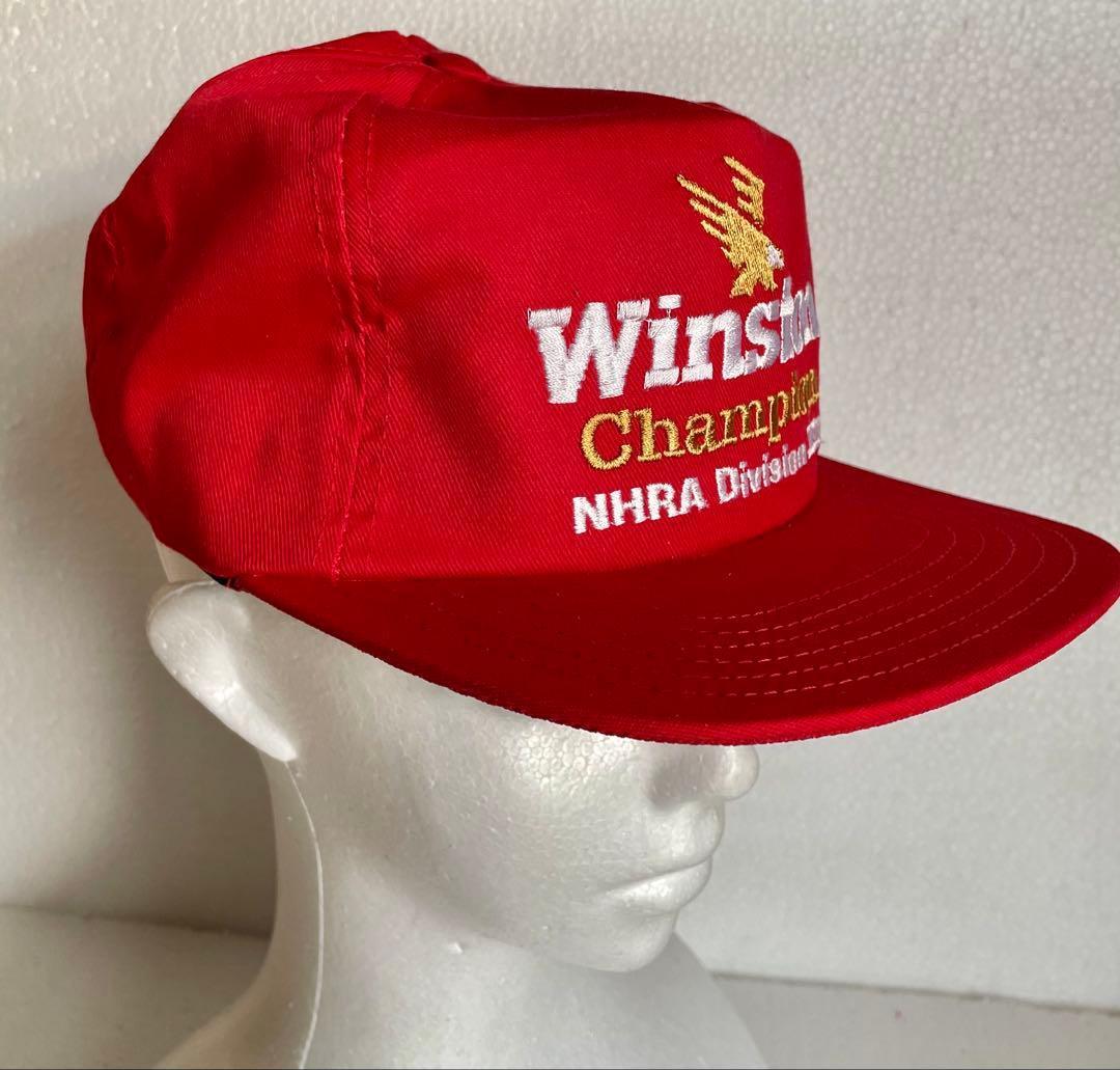 90年代 Winston RacingヴィンテージキャップUSA製デッドストック
