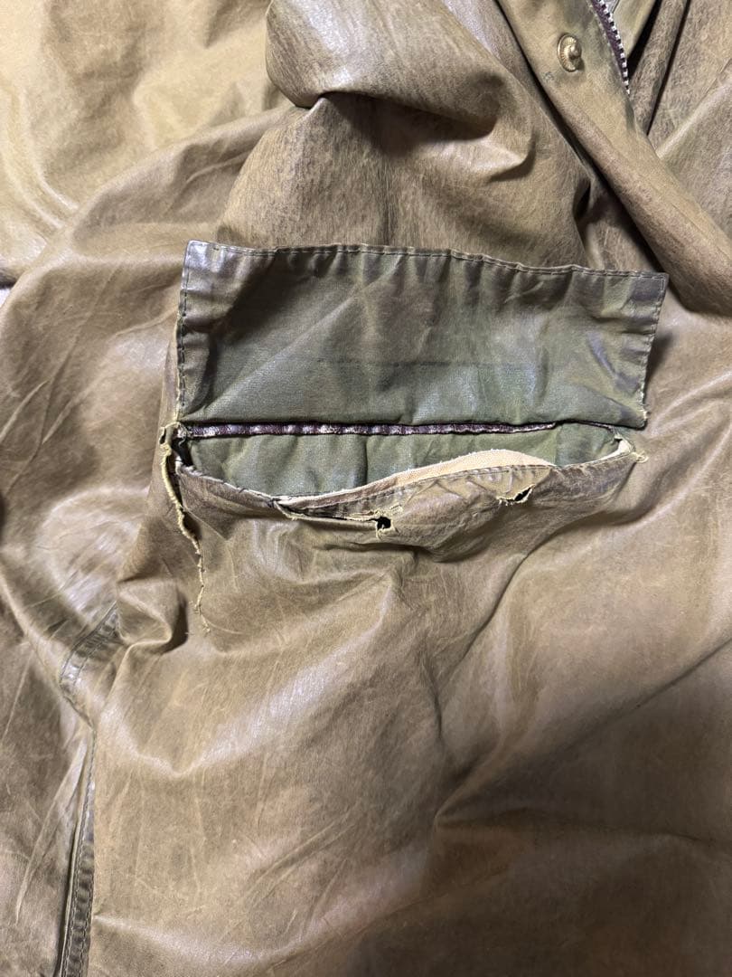 80s Barbour Burghrey オイルドジャケット　42