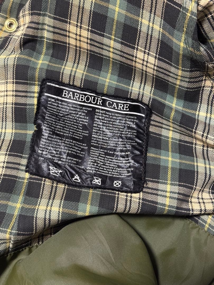 80s Barbour Burghrey オイルドジャケット　42