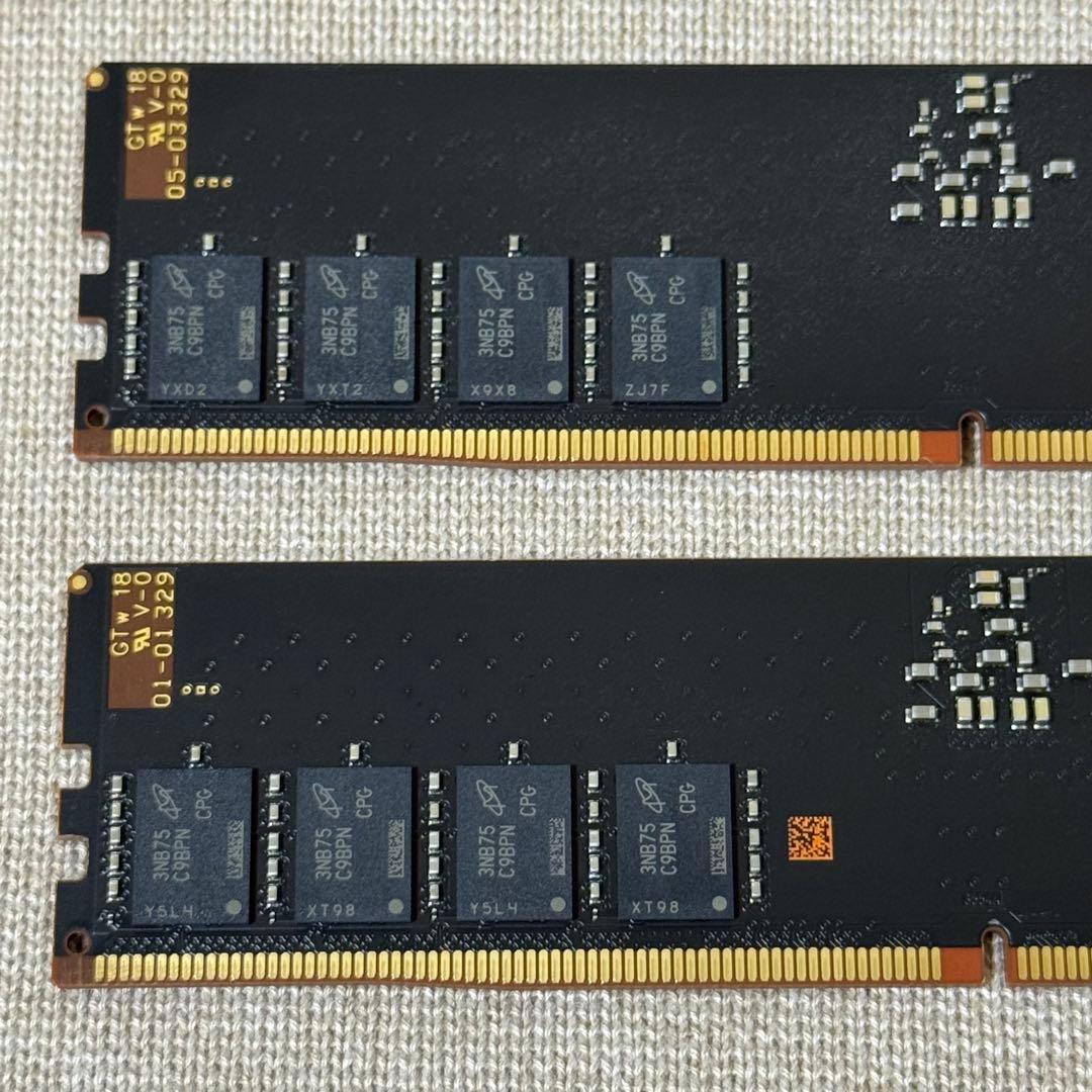 【美品】Crucial DDR5-5600 32GB 2枚セット　(64GB)