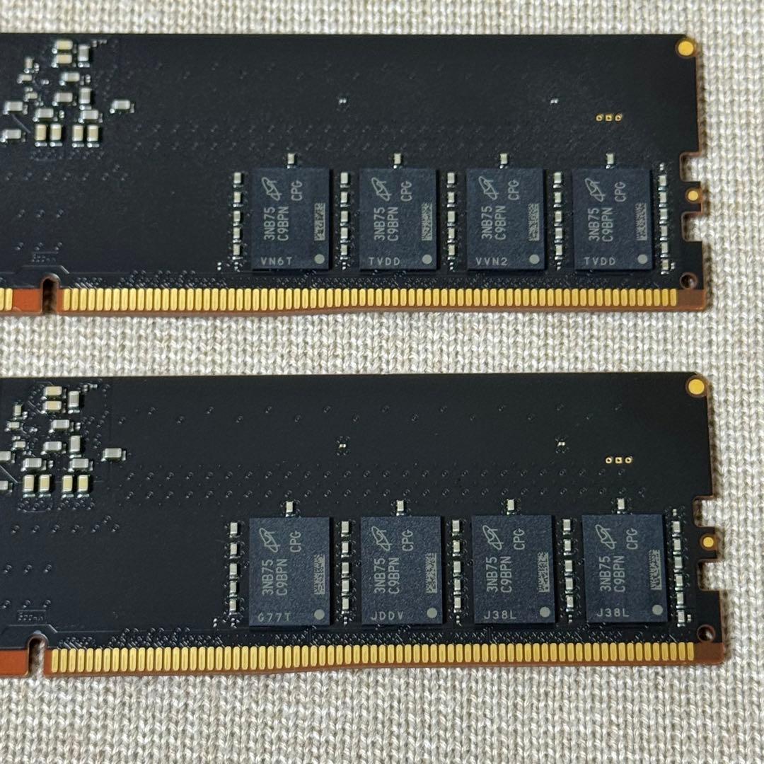 【美品】Crucial DDR5-5600 32GB 2枚セット　(64GB)