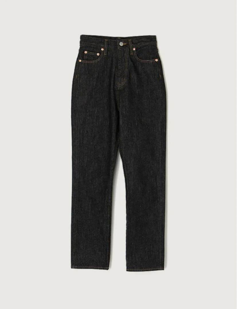 anuans スリムストレートデニム BLACK 1