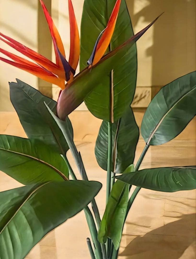 光触媒　人工観葉植物　オーガスタ　フェイクグリーン　ストレッチア極楽鳥j