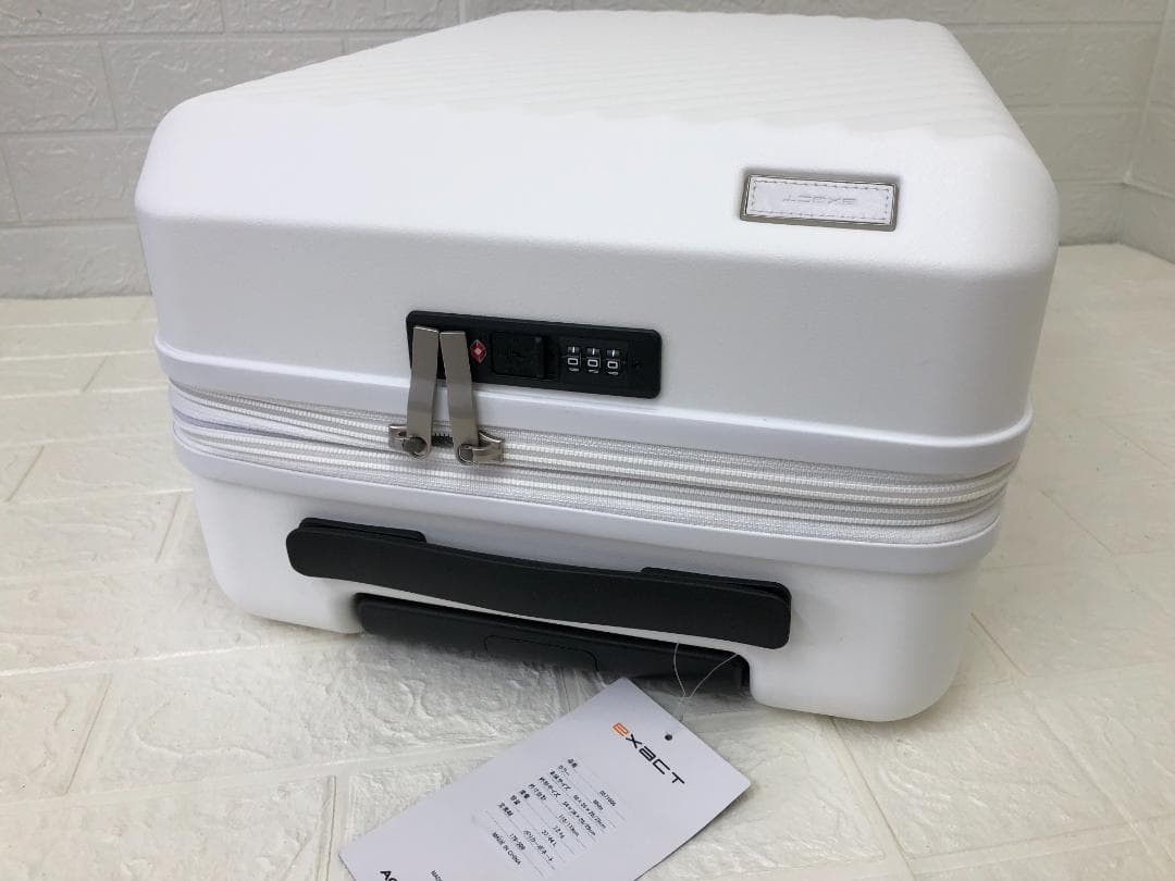 ACE イグザクト 機内持込みサイズ スーツケース（拡張機能付き）ホワイト