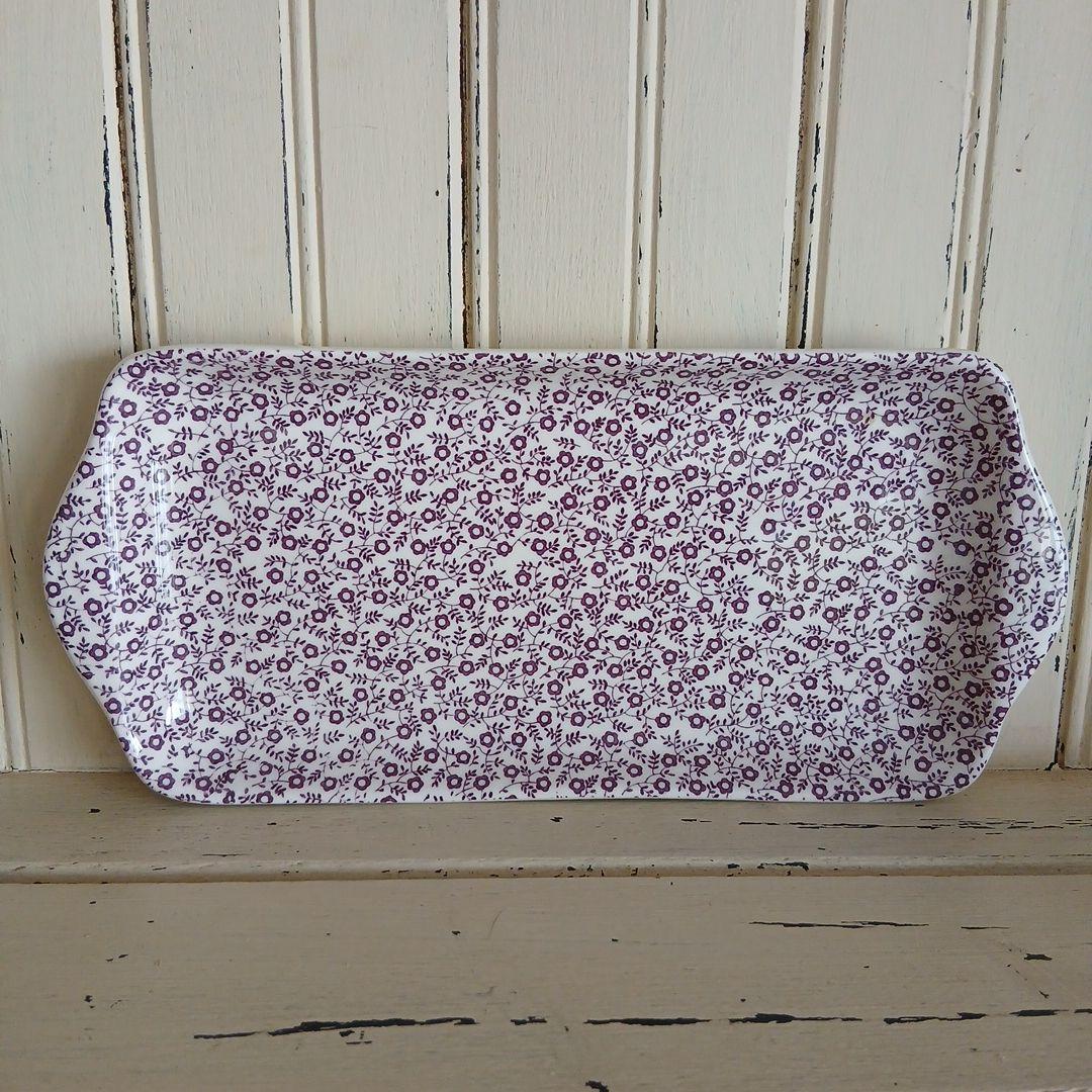 Burleigh　 バーレイ　サンドイッチトレイ　プラムフェリシティ　イギリス