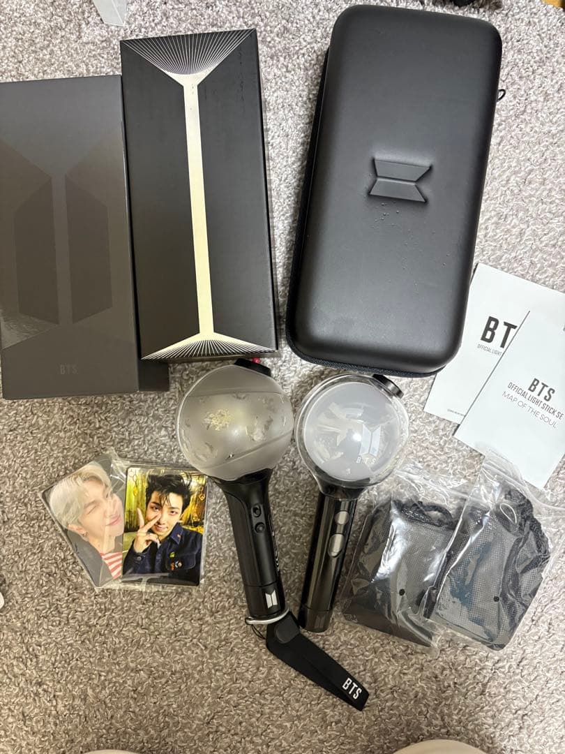 BTS ペンライト ver.3 ver.4 公式 ケース アミボム