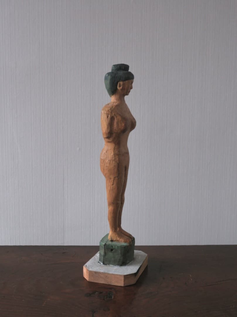 立位の裸婦　木彫　古物　人形　置物　民藝　オブジェ　古道具　13