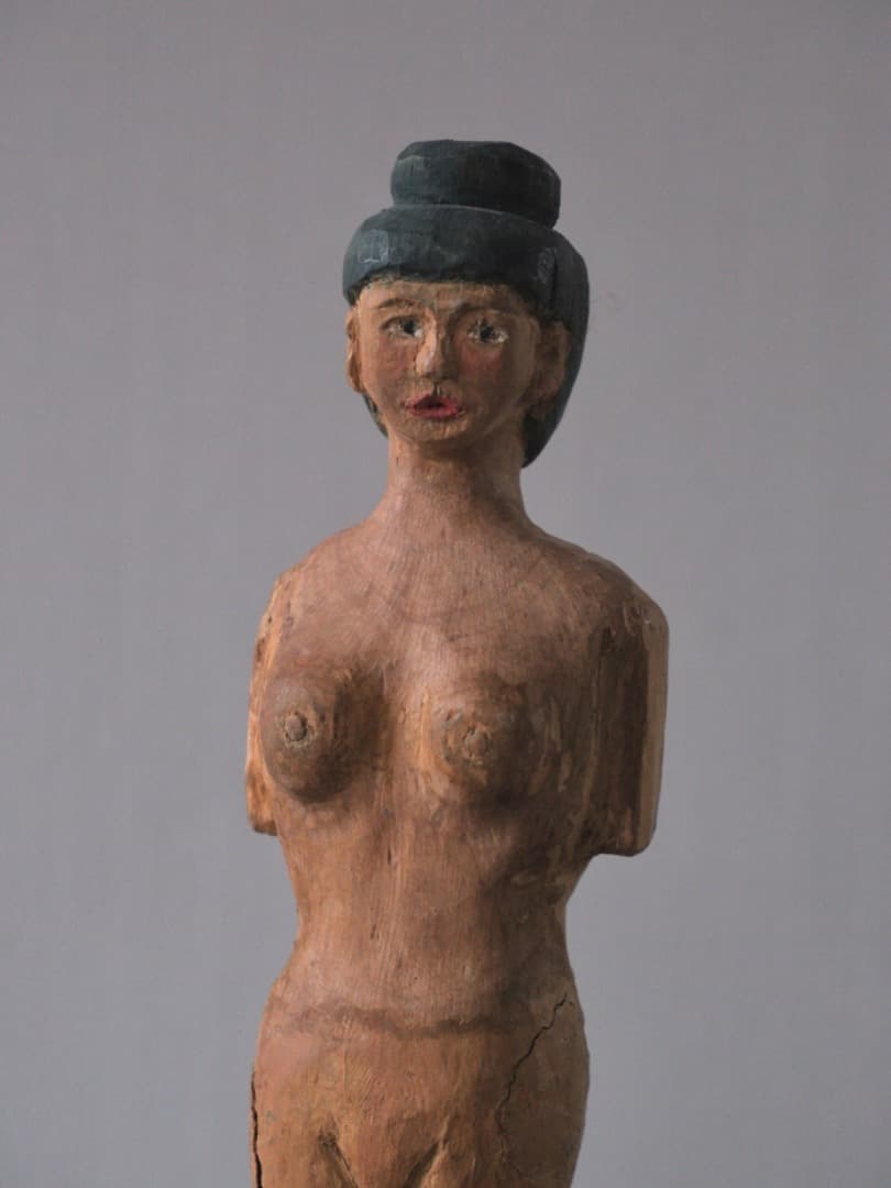 立位の裸婦　木彫　古物　人形　置物　民藝　オブジェ　古道具　13