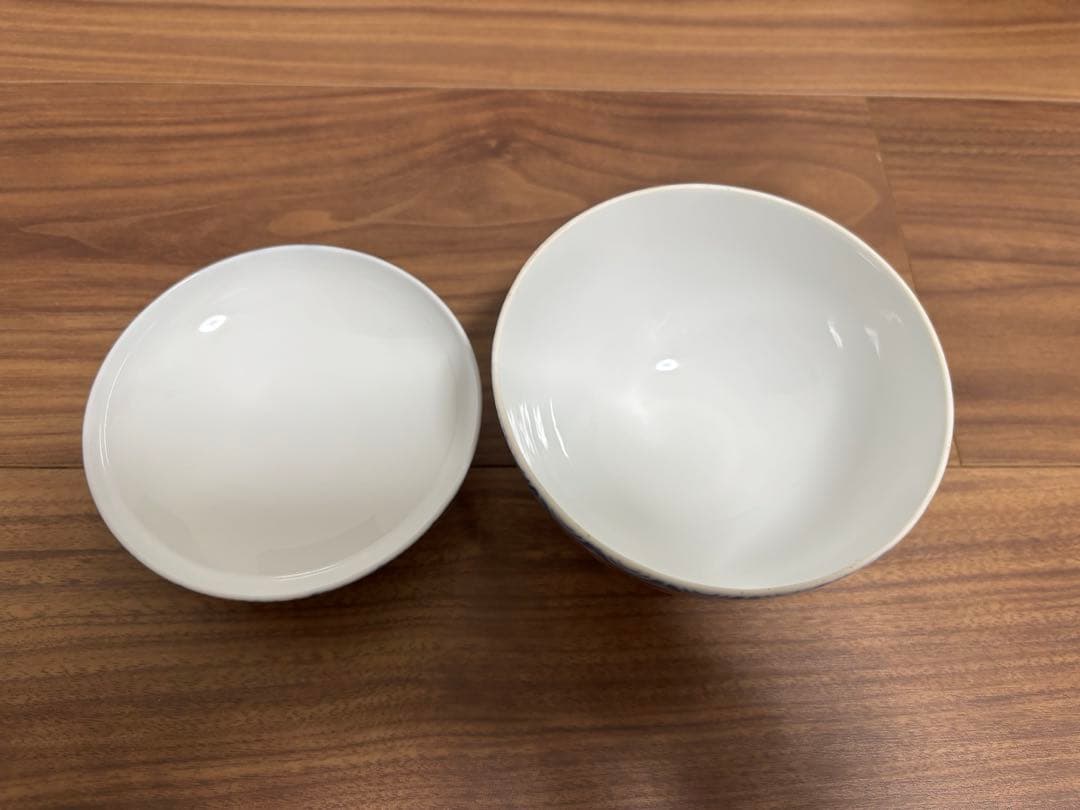 深川製磁　茶漬揃　染錦手波鶴紋　赤絵金彩　美術有田焼