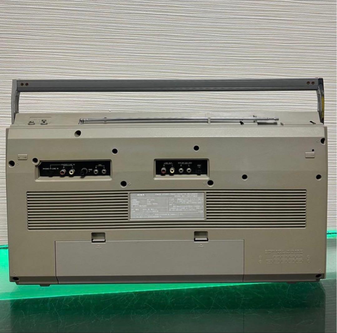 美品希少昭和レトロAIWA ラジカセ　CS-J77MKII ラジオアイワ
