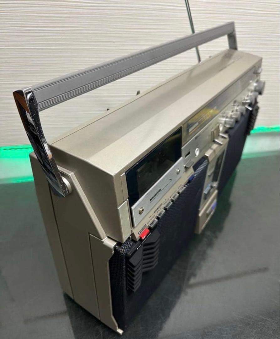 美品希少昭和レトロAIWA ラジカセ　CS-J77MKII ラジオアイワ
