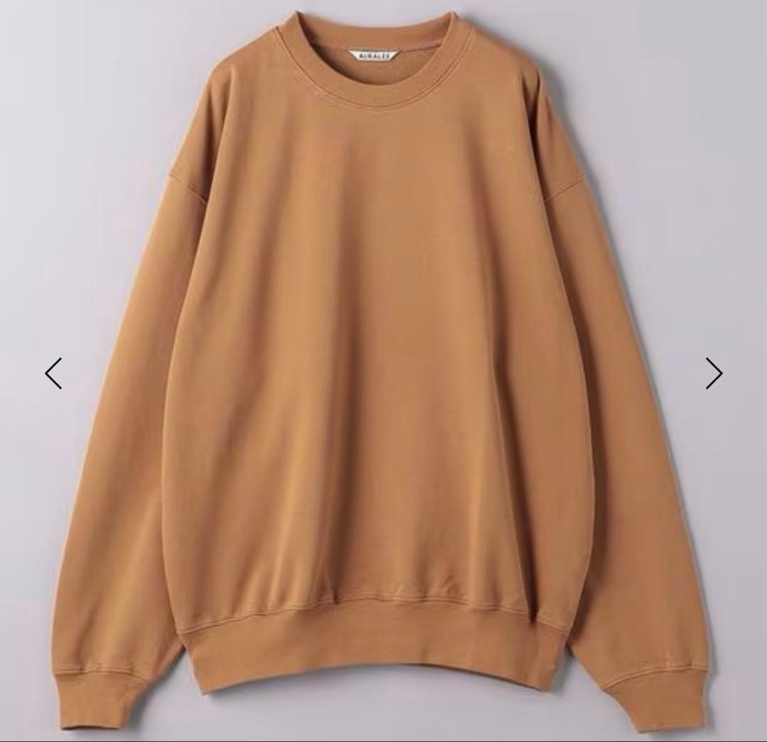 トップス AURALEE 24SS SUPER HIGH GAUZE SWEAT P/O