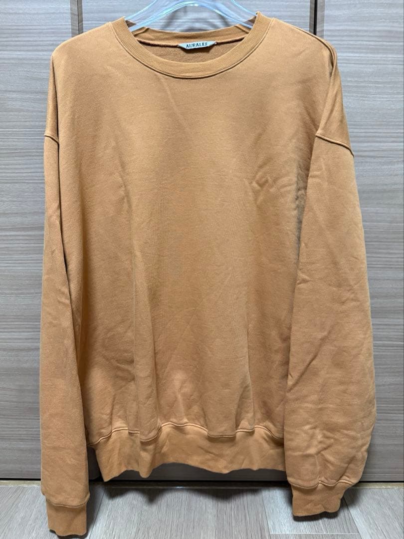 トップス AURALEE 24SS SUPER HIGH GAUZE SWEAT P/O
