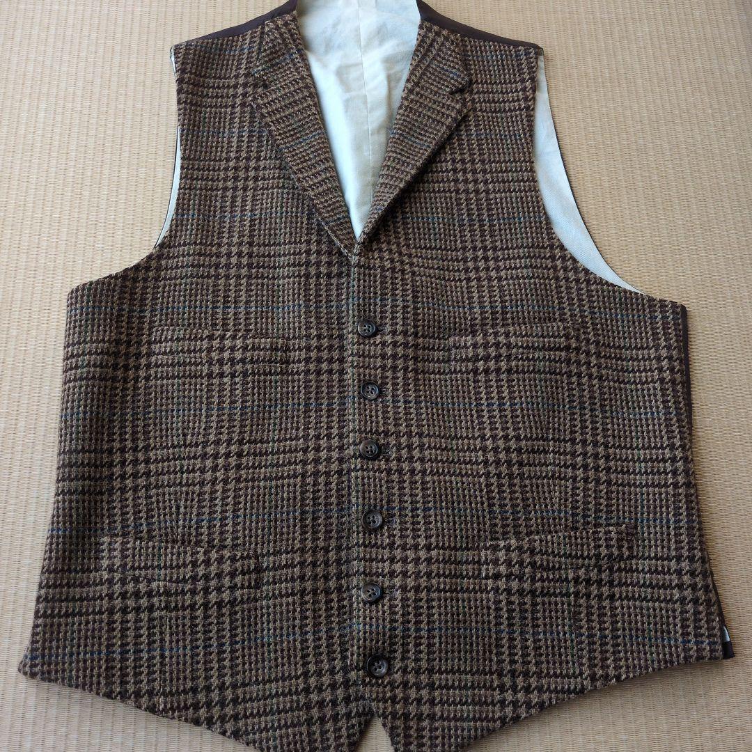 RalphLauren ラルフローレン ベスト　ジレ ツイード チェック柄