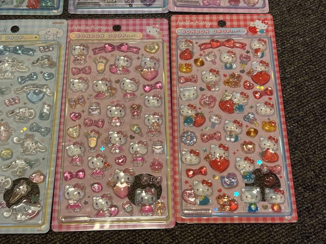 【国内正規品コンプセット】ボンボンドロップシール　サンリオ第二弾