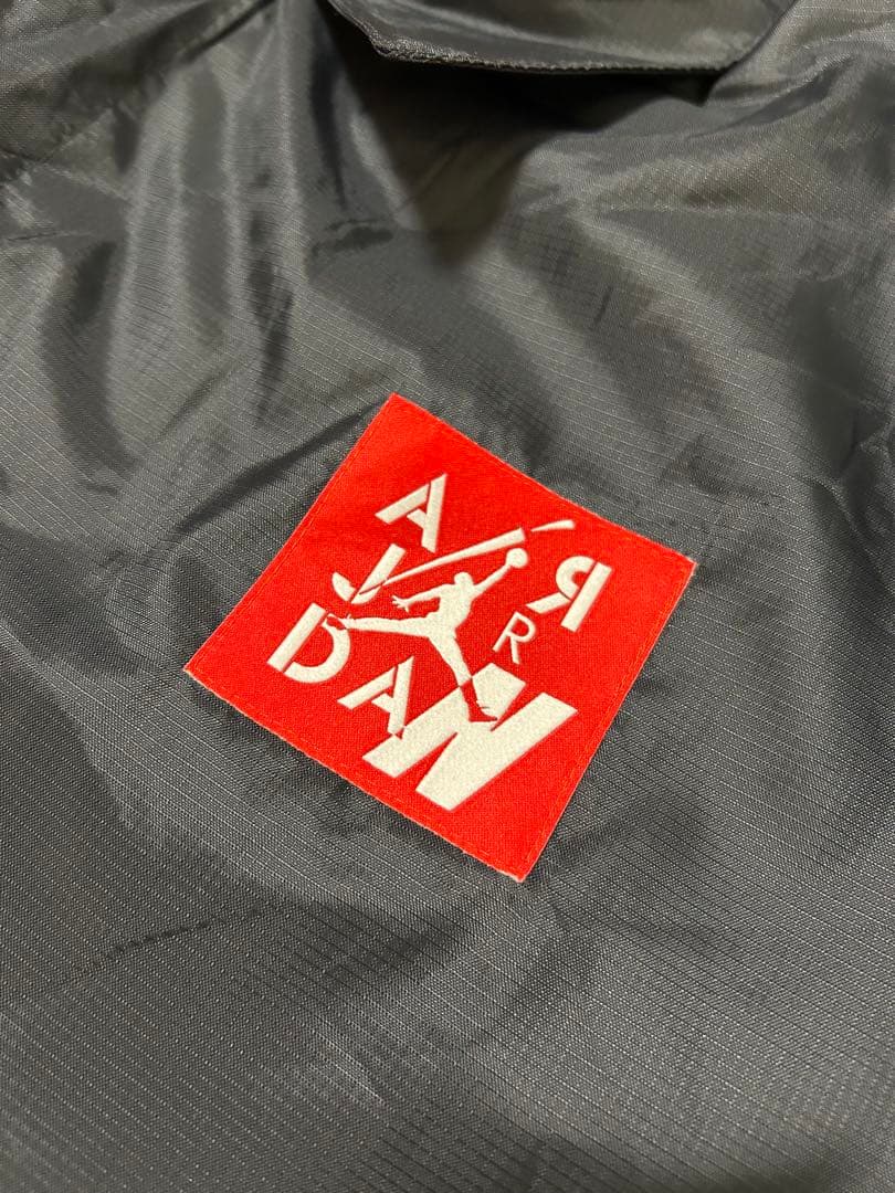 B品◆ JORDAN ジャンプマン コーチジャケット バックプリント　黒　2XL