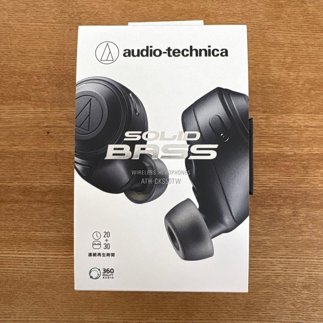 Audio-Technica ワイヤレスイヤホン ブラックATH-CKS50TW