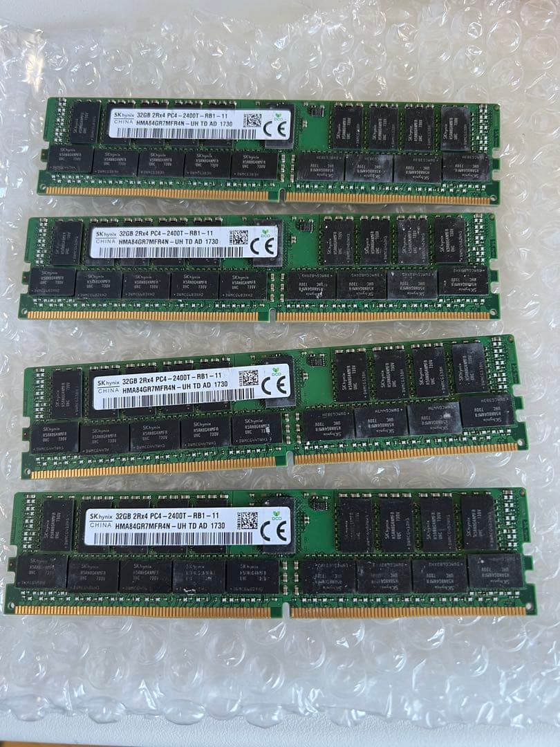 HPE 32GB x4枚 【128GB】DDR4 2400MHz