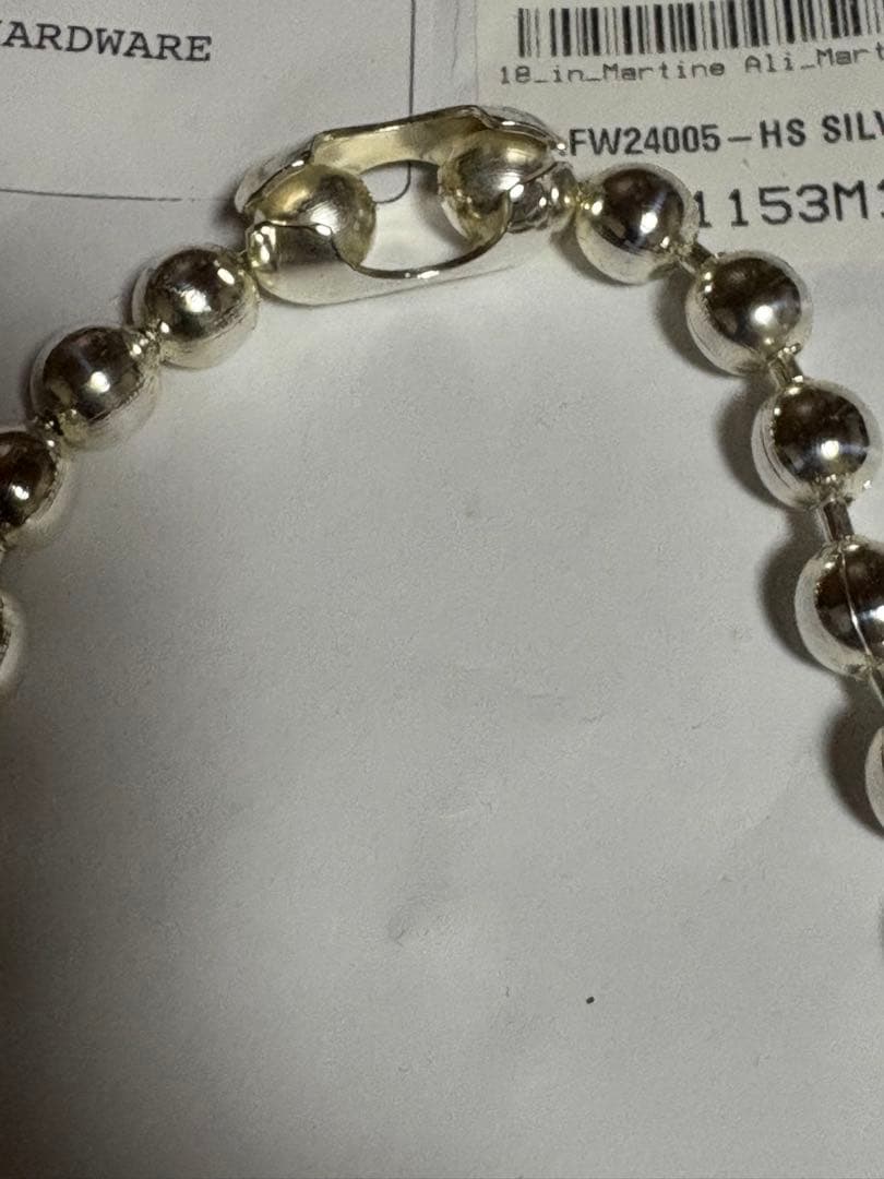 MARTINE ALI シルバーボールチェーン　takato着用似