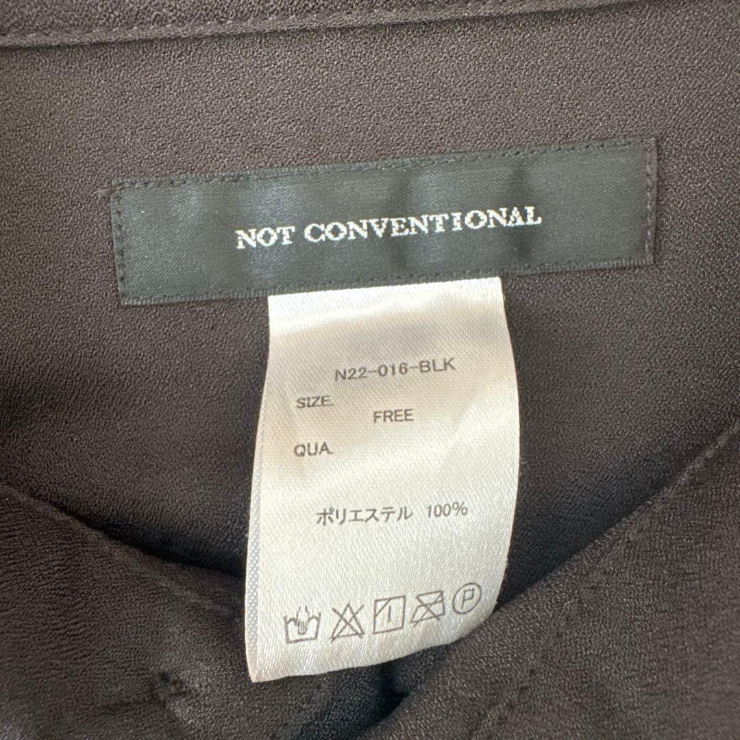 【大人気】NOT CONVENTIONAL slit ribbon shirt