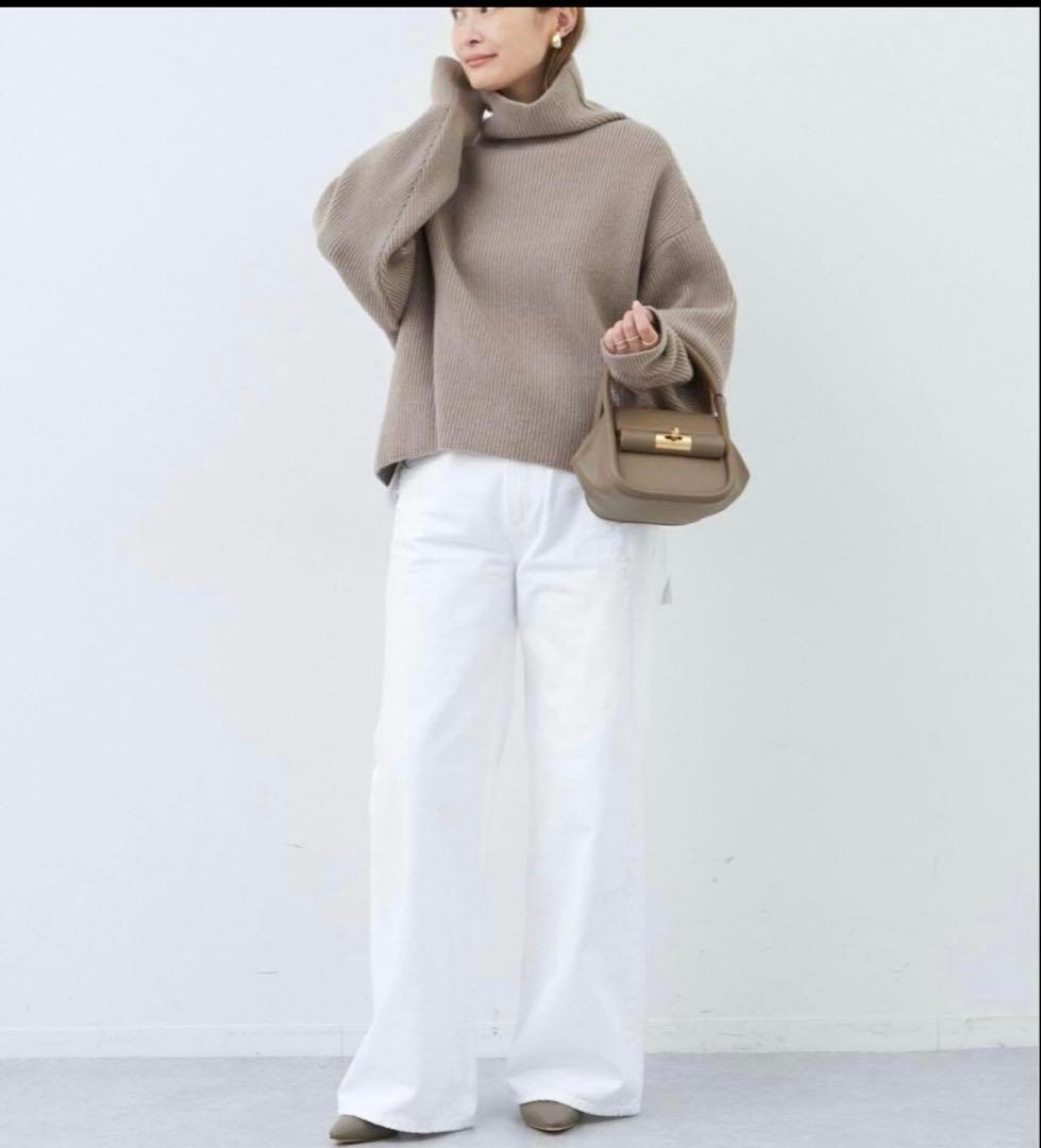 Deuxieme Classe アゼタートル ネックプルオーバーニット