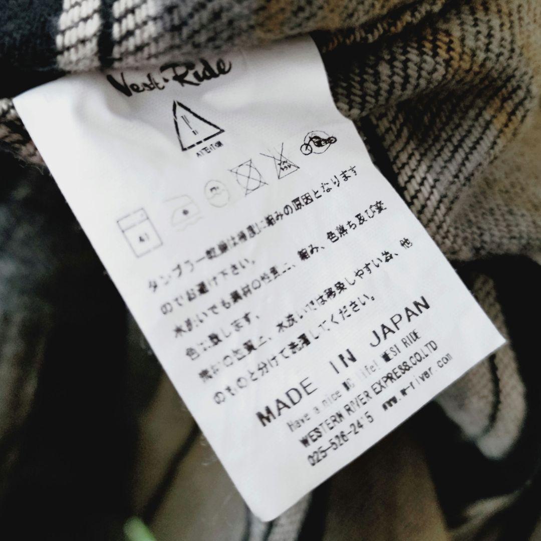 新品 日本製 WEST RIDE ウエストライド ネルシャツ